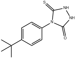 4-[4-(TERT-BUTYL)PHENYL]-5-MERCAPTO-2,4-DIHYDRO-3H-1,2,4-TRIAZOL-3-ONE Structure