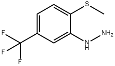 1-[2-(METHYLTHIO)-5-(TRIFLUOROMETHYL)PHENYL!HYDRAZINE, TECH Structure