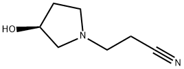 1-Pyrrolidinepropanenitrile,3-hydroxy-,(3S)-(9CI) Structure