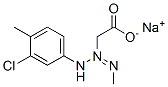 sodium [3-(3-chloro-4-methylphenyl)-1-methyltriazen-2-yl]acetate  구조식 이미지