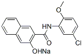 나트륨N-(5-클로로-2-메톡시페닐)-3-하이드록시나프탈렌-2-카복스아미데이트 구조식 이미지