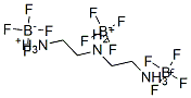 N-(2-암모니오에틸)에틸렌디암모늄트리스[테트라플루오로보레이트(1-)] 구조식 이미지