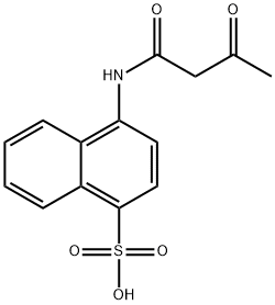 4-[(1,3-dioxobutyl)amino]naphthalene-1-sulphonic acid 구조식 이미지