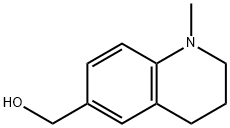 1,2,3,4-테트라하이드로-1-메틸-6-퀴놀린메탄올 구조식 이미지