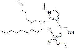 1-ethyl-2-(8-heptadecyl)-4,5-dihydro-3-(2-hydroxyethyl)-1H-imidazolium ethyl sulphate Structure
