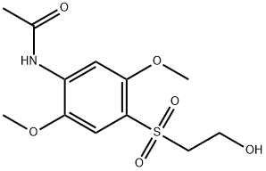 N-[4-[(2-히드록시에틸)술포닐]-2,5-디메톡시페닐]아세트아미드 구조식 이미지