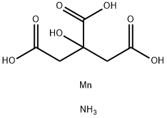 citric acid, ammonium manganese(2+) salt  Structure