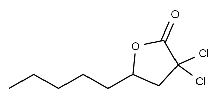 3,3-dichlorodihydro-5-pentylfuran-2(3H)-one Structure