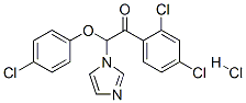 Ethanone,  2-(4-chlorophenoxy)-1-(2,4-dichlorophenyl)-2-(1H-imidazol-1-yl)-,  monohydrochloride  (9CI) 구조식 이미지