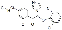 Ethanone,  2-(2,6-dichlorophenoxy)-1-(2,4-dichlorophenyl)-2-(1H-imidazol-1-yl)-,  monohydrochloride  (9CI) 구조식 이미지