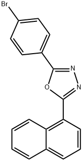 2-(4-BROMOPHENYL)-5-(1-NAPHTHYL)-1,3,4-OXADIAZOLE 구조식 이미지