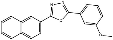 2-(3-methoxyphenyl)-5-(2-naphthyl)-1,3,4-oxadiazole 구조식 이미지