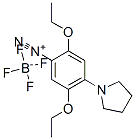 2,5-diethoxy-4-(pyrrolidin-1-yl)benzenediazonium tetrafluoroborate 구조식 이미지
