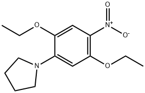 1-(2,5-디에톡시-4-니트로페닐)피롤리딘 구조식 이미지