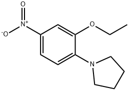 1-(2-ethoxy-4-nitrophenyl)pyrrolidine 구조식 이미지