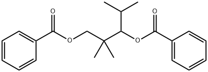 2,2,4-트리메틸펜테인-1,3-다이일 디벤조에이트 구조식 이미지
