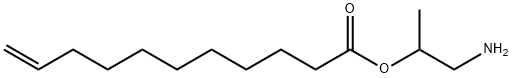 10-Undecenoic acid 2-amino-1-methylethyl ester 구조식 이미지