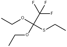 1,1-Diethoxy-2,2,2-trifluoro-1-(ethylthio)ethane 구조식 이미지