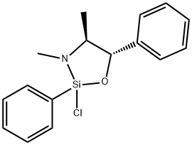 (s,s)-2-phenyl-2-chloro-3,4-dimethyl-5-phenyl-[1,3,2]-oxazasilolidine Structure