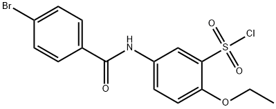 5-(4-BROMO-BENZOYLAMINO)-2-ETHOXY-BENZENESULFONYL CHLORIDE Structure