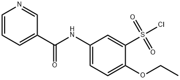 2-ETHOXY-5-[(PYRIDINE-3-CARBONYL)-AMINO]-BENZENESULFONYL CHLORIDE 구조식 이미지