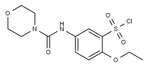 2-ETHOXY-5-[(MORPHOLINE-4-CARBONYL)-AMINO]-BENZENESULFONYL CHLORIDE Structure