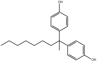 4,4'-(1-methyloctylidene)비스페놀 구조식 이미지
