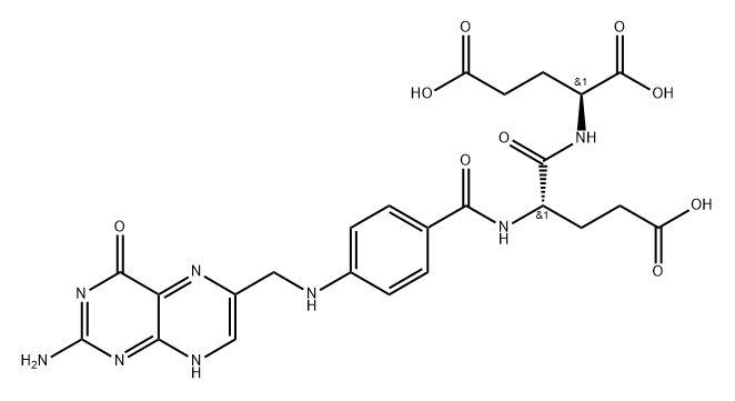 folate monoglutamate Structure