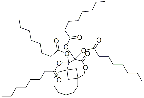 Pentaerythrityl tetracaprylate/caprate 구조식 이미지