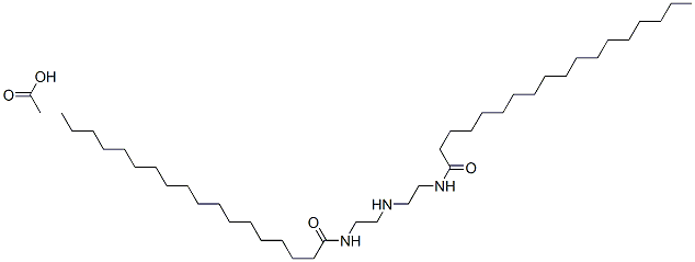 N,N'-(iminodiethylene)distearamide monoacetate Structure