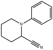1-페닐-2-시아노피페리딘 구조식 이미지
