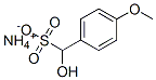 ammonium alpha-hydroxy-p-methoxytoluene-alpha-sulphonate Structure