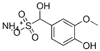 ammonium alpha,4-dihydroxy-3-methoxytoluene-alpha-sulphonate 구조식 이미지