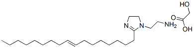 2-(2-heptadec-8-enyl-4,5-dihydro-1H-imidazol-1-yl)ethylamine hydroxyacetate 구조식 이미지