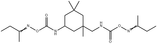 butan-2-one O-[[[[1,3,3-trimethyl-5-[[[[(1-methylpropylidene)amino]oxy]carbonyl]amino]cyclohexyl]methyl]amino]carbonyl]oxime Structure