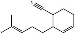 2-(4-methylpent-3-enyl)cyclohex-3-ene-1-carbonitrile Structure