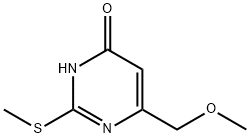 4-HYDROXY-6-METHOXYMETHYL-2-(METHYLTHIO)PYRIMIDINE Structure