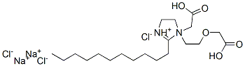 disodium 1-[2-(carboxymethoxy)ethyl]-1-(carboxymethyl)-4,5-dihydro-2-undecyl-1H-imidazolium chloride 구조식 이미지