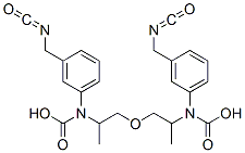 Bis[[3-(isocyanatomethyl)phenyl]carbamic acid]oxybis(1-methyl-2,1-ethanediyl) ester Structure