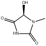 2,4-Imidazolidinedione,5-hydroxy-1-methyl-,(5R)-(9CI) 구조식 이미지