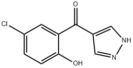 4-(5-CHLORO-2-HYDROXYBENZOYL)PYRAZOLE Structure