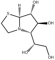 Pyrrolo[2,1-b]thiazole-6,7-diol, 5-[(1R)-1,2-dihydroxyethyl]hexahydro-, (5S,6S,7R,7aS)- (9CI) 구조식 이미지