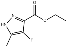 ethyl 4-fluoro-5-Methyl-1H-pyrazole-3-carboxylate 구조식 이미지