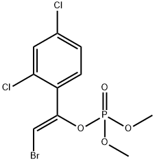 Phosphoric acid [(Z)-2-bromo-1-(2,4-dichlorophenyl)ethenyl]dimethyl ester Structure