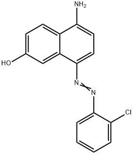 5-Amino-8-[(2-chlorophenyl)azo]-2-naphthalenol 구조식 이미지