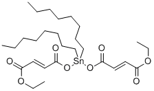 ethyl 9,9-dioctyl-4,7,11-trioxo-3,8,10-trioxa-9-stannatetradeca-5,12-dien-14-oate  Structure