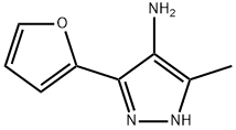 1H-Pyrazol-4-amine,  3-(2-furanyl)-5-methyl- Structure