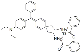 [4-[[4-(diethylamino)phenyl]phenylmethylene]-2,5-cyclohexadien-1-ylidene]diethylammonium benzoate 구조식 이미지
