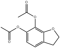 2,3-dihydrobenzofuran-6,7-diol diacetate 구조식 이미지