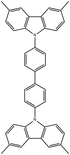 4,4'-Bis(3,6-dimethylcarbazol-9-yl)biphenyl Structure